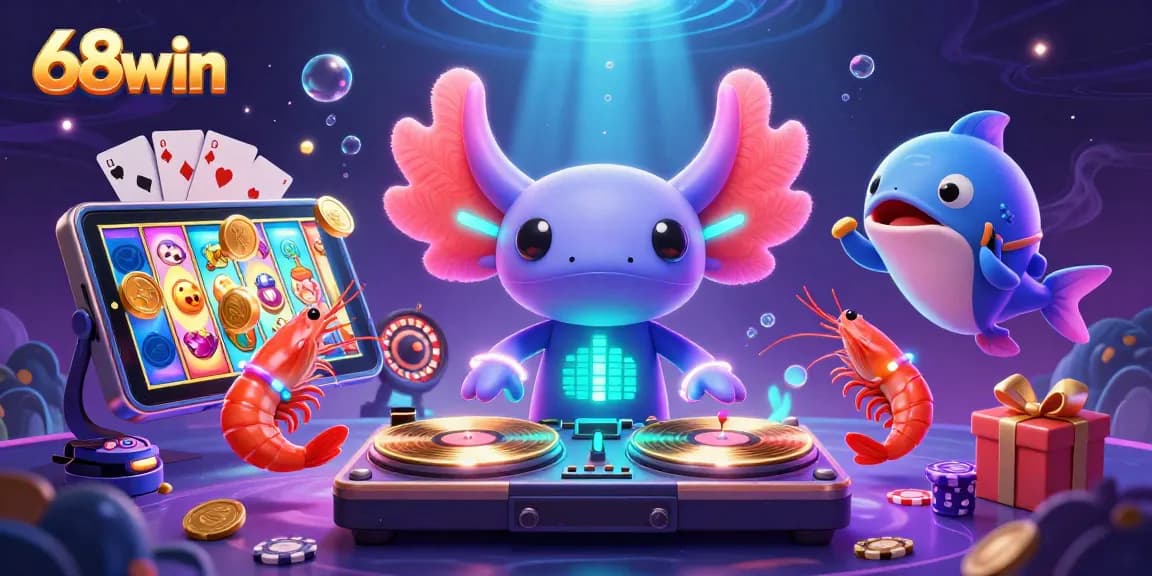 Experience the excitement of 68win casino with vibrant characters and intense gaming action.