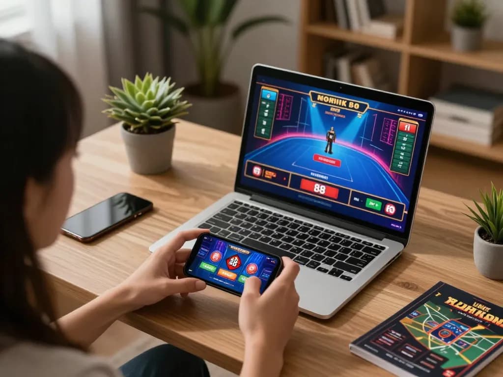 Engaging with the Uk 88 mobile casino app on a smartphone showcasing dynamic gameplay.