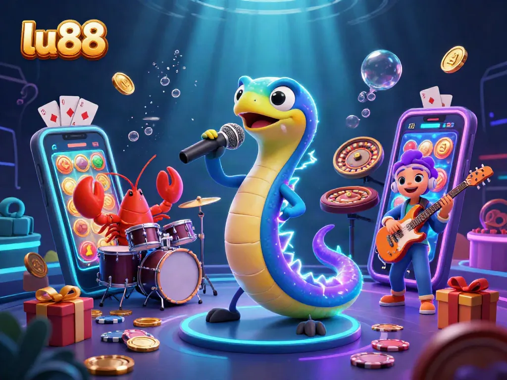 Spin to win big at lu 88 with exciting games and colorful slot visuals in a vibrant underwater scene.