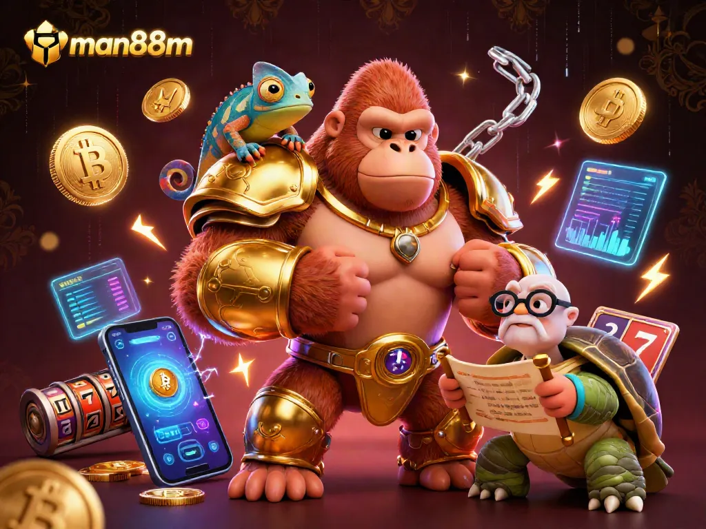 Experience thrilling action at man88m with vibrant 3D characters and exciting gambling elements.