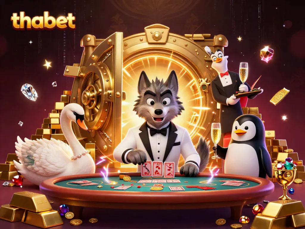 Chart your winning strategies at Thabet Casino with an engaging baccarat scene.