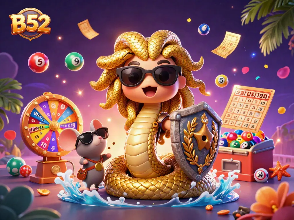 Engage with B 52's vibrant gambling scene featuring lottery and gaming elements.
