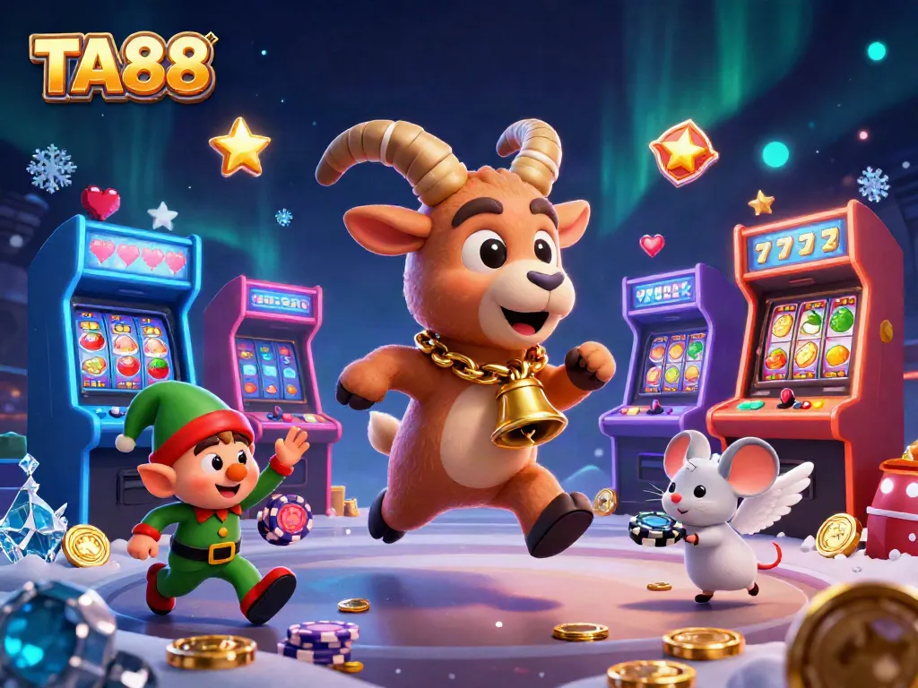 Engage in thrilling casino action with TA88 featuring unique characters and vibrant gaming elements.