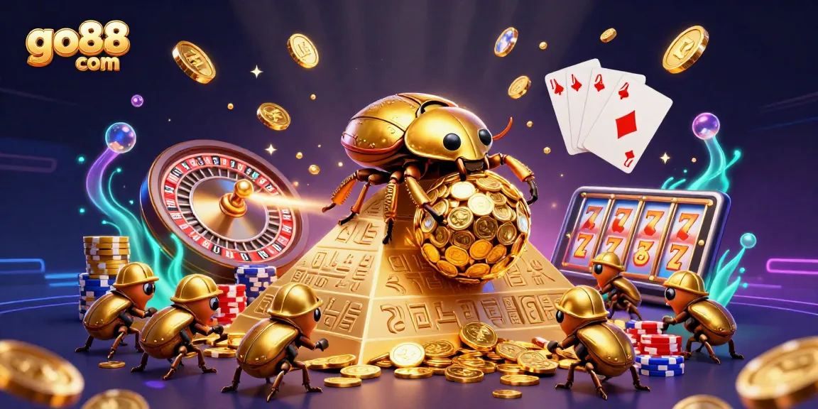 Engage with go88 com for thrilling casino experiences featuring golden beetles and sparkling games.