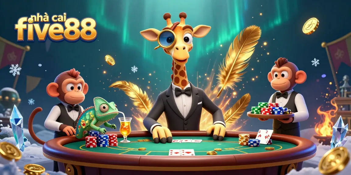 Engage in thrilling poker action at nhà cái five88 with a vibrant casino scene.