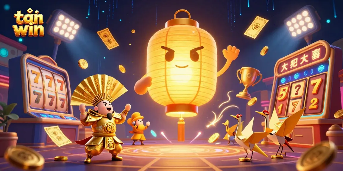 Engage in the excitement of tải sun win with vibrant 3D illustrations portraying casino games and lucky symbols.