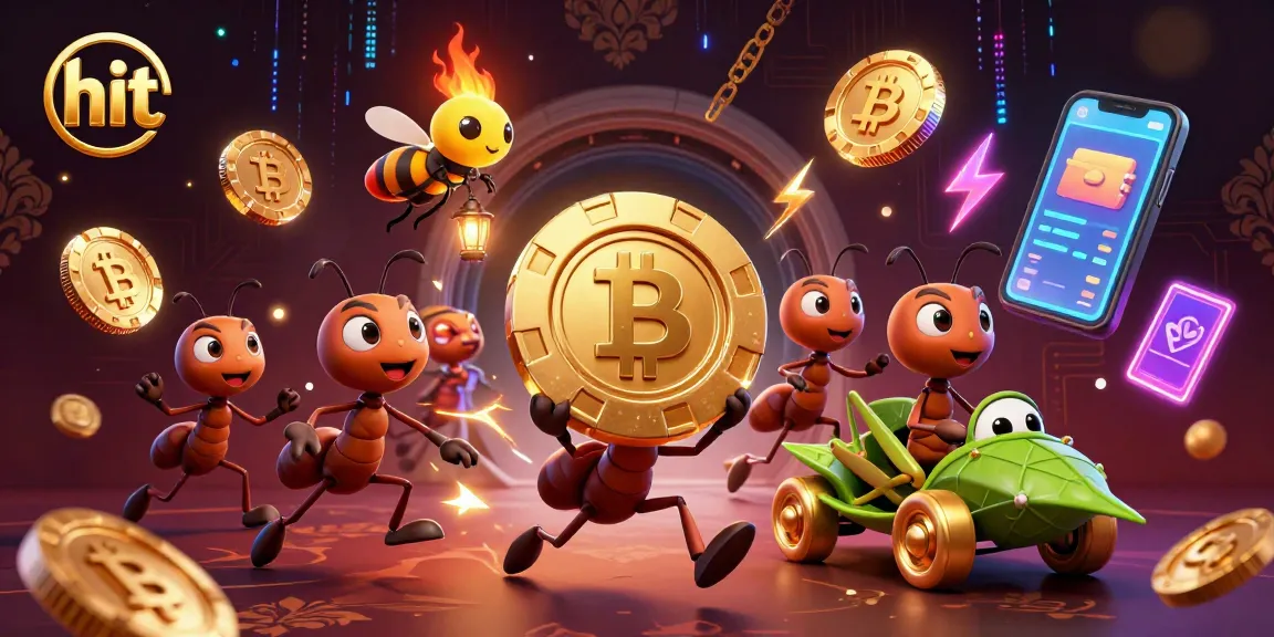 Hit the jackpot with a team of animated ants on a thrilling heist through a vibrant tunnel.